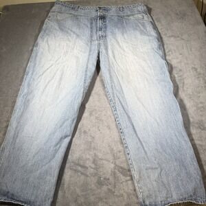 Marithe Francois Girbaud Vintage Denim Skater Mens 44x30 Light Wash Baggy Y2K